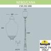Миниатюра фото парковый фонарь fumagalli nebo/cana c50.202.000.aye27 | 220svet.ru