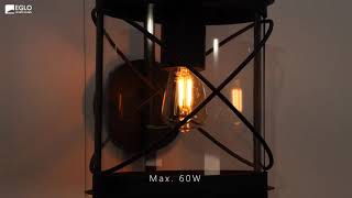 Миниатюра фото уличный настенный светильник eglo hilburn 94843 | 220svet.ru